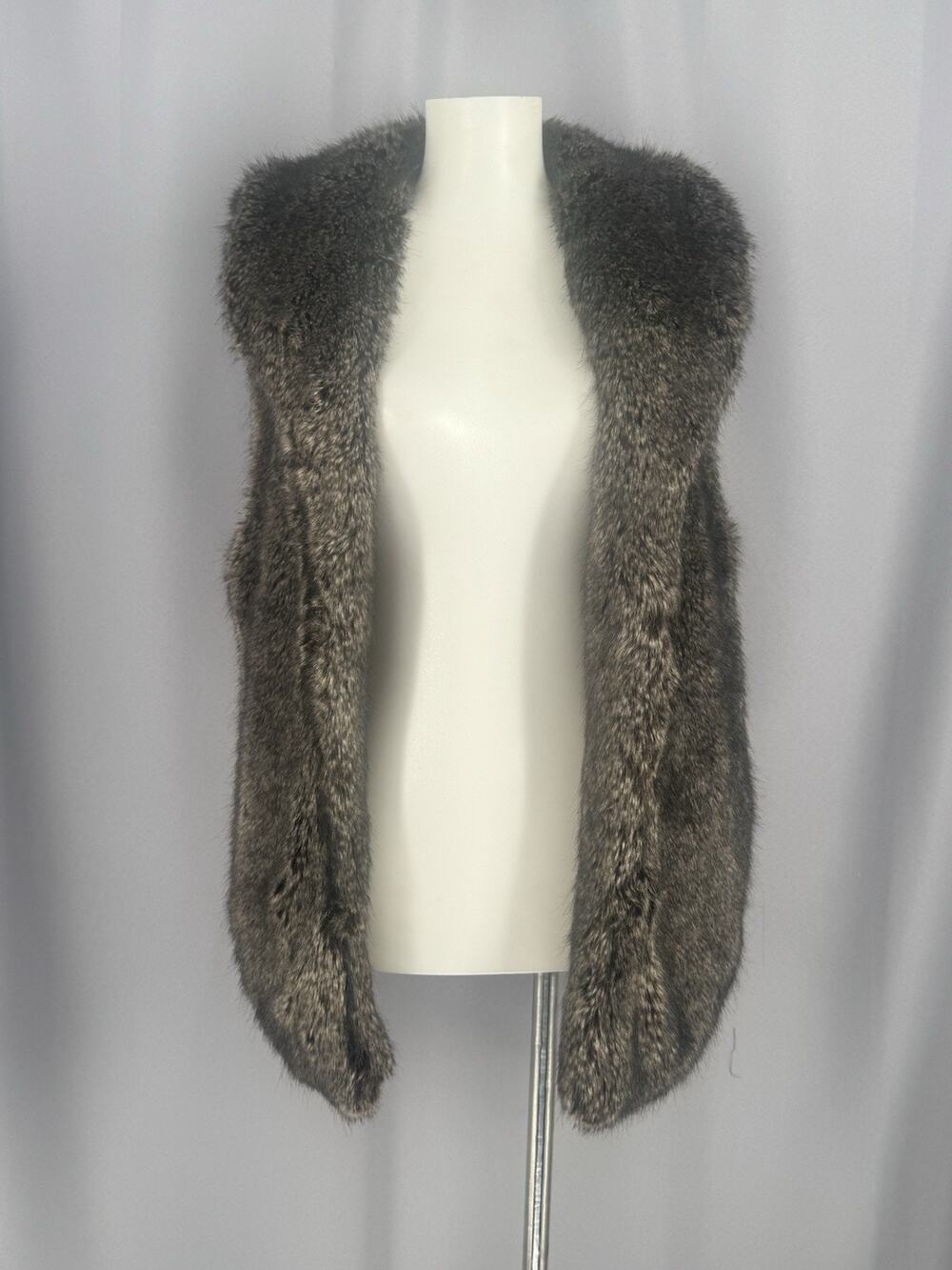 Cejon Faux Fur Vest Womens Medium Brown Lined Cozy Mob Wife Snow Bunny Apres Ski